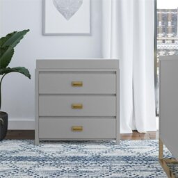 Rackhams Haven 3 DRW Dresser with Changing Topper Dove Grey - Grey - thumbnail 4