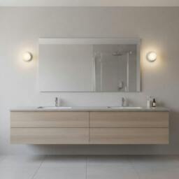 Rackhams 4 Watt LED Round White IP65 Bathroom Wall Light - thumbnail 4