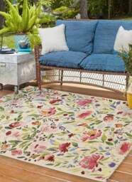 Rackhams Tropicana Watercolour Pink Rug – Indoor & Outdoor - 160X230 cm - thumbnail 4