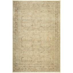 Rackhams Galey Alix Fetscher-Vintage Brown Ivory Green Traditional Boho Fringe Rug - 152 x 229 cm - thumbnail 2