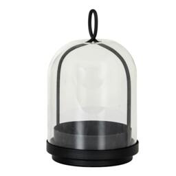 Rackhams Nysa Candle Lantern - Black - Black - 25cm x 15cm x 15cm - 100% Mixed - thumbnail 3