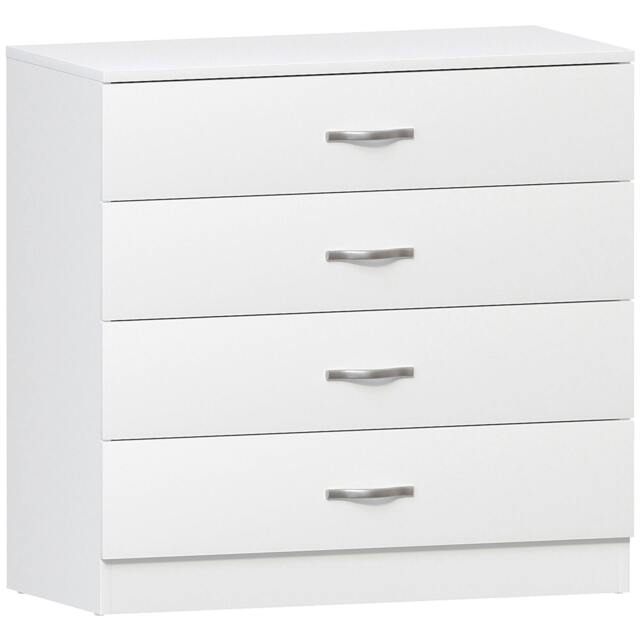 Rackhams Riano 4 Drawer Chest, Black - White - image 1