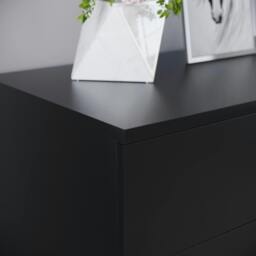 Rackhams Riano 4 Drawer Chest, Black - White - thumbnail 5