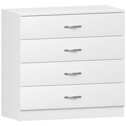 Rackhams Riano 4 Drawer Chest, Black - White - thumbnail 1