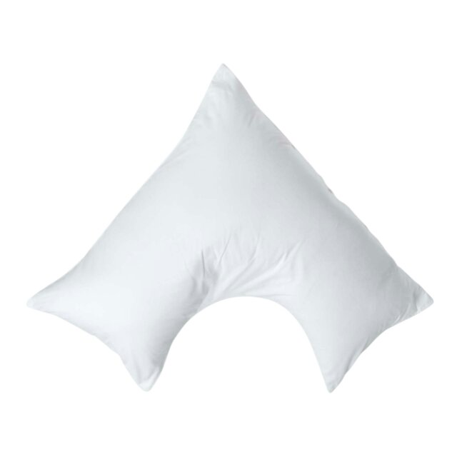 Rackhams Egyptian Cotton V Shaped Pillowcase 200 TC - White - image 1