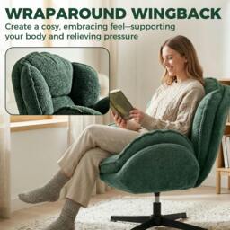 Rackhams Accent Chair with Swivel for Living Room - Grey - thumbnail 5