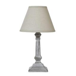 Rackhams Capsa Column Table Lamp (UK Plug) - Grey - 26cm x 10cm x 10cm - Grey - 100% Mixed