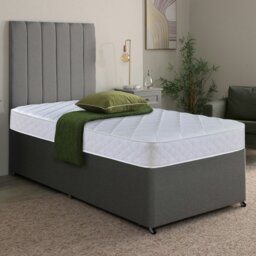 Rackhams Cooltouch Plus Diamond Essentials Foam Free Pinna-Coil Mattress - White - 1 - 4ft Small Double Mattress (120cm x 190cm) - thumbnail 6