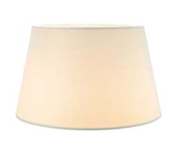 Rackhams Traditional 12 Inch Cream Linen Fabric Drum Table/Pendant Lampshade 60w Maximum - thumbnail 2