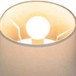 Rackhams Traditional 12 Inch Cream Linen Fabric Drum Table/Pendant Lampshade 60w Maximum - thumbnail 3