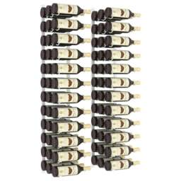 Rackhams Wall Mounted Wine Rack for 36 Bottles 2 pcs White Iron - thumbnail 3
