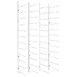 Rackhams Wall Mounted Wine Rack for 36 Bottles 2 pcs White Iron - thumbnail 2