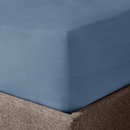 Rackhams Washed Linen Look Fitted Sheet - Charcoal - Double - thumbnail 6