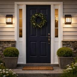Rackhams Pack of 2 Solar Fence Lights – Lantern Style LED Wall Lights - thumbnail 3