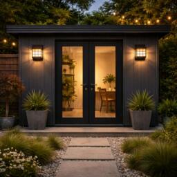 Rackhams Pack of 2 Solar Fence Lights – Lantern Style LED Wall Lights - thumbnail 4