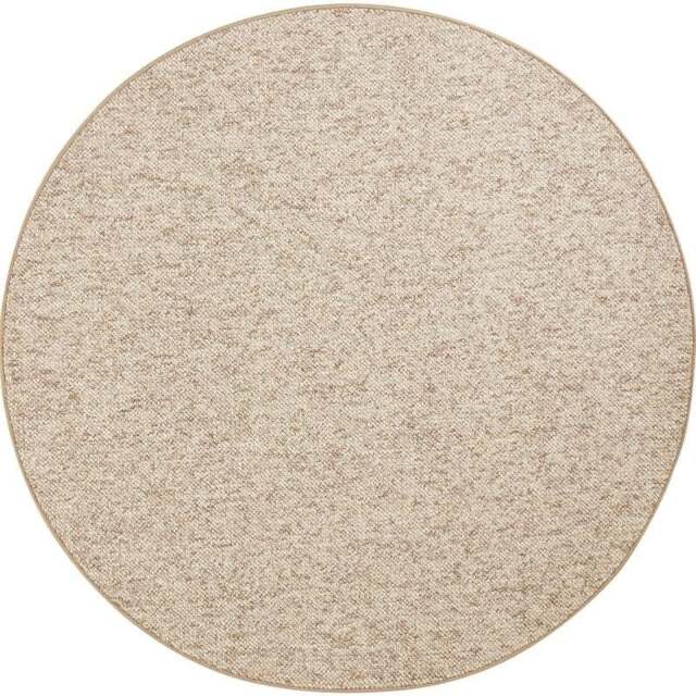 Rackhams Wolly Tufted Wool-Look Beige Rug - Ø 200 cm - image 1