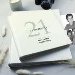 Rackhams Personalised Birthday Photo Album - H22.5 x W22.5 x D3cm, 0.94kg - thumbnail 1