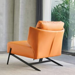 Rackhams Karpov Tige Accent Leather Chair, Armchair, More Colours - Brown - thumbnail 4