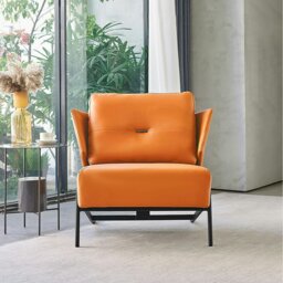Rackhams Karpov Tige Accent Leather Chair, Armchair, More Colours - Brown - thumbnail 6