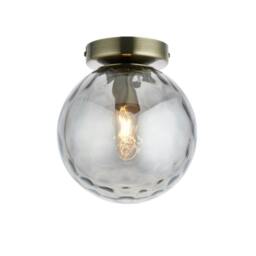 Rackhams Tamara Antique Brass Flush Ceiling Light - thumbnail 6
