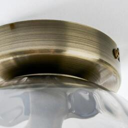 Rackhams Tamara Antique Brass Flush Ceiling Light - thumbnail 4