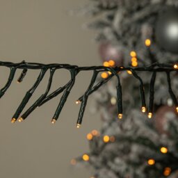 Rackhams 18.5m 1440 LED Christmas Cluster Multi-Action String Lights with Timer in Vintage Gold - thumbnail 2