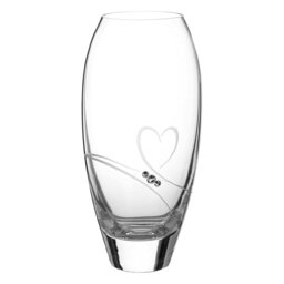 Rackhams Romance Bud Vase Adorned with Crystals by Swarovski® - 18cm - Made From Premium Lead Free Crystal Glass