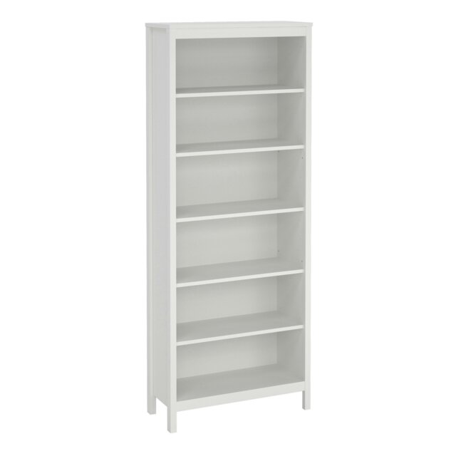 Rackhams Barcelona Bookcase in White - White - Wood - 1 - image 1