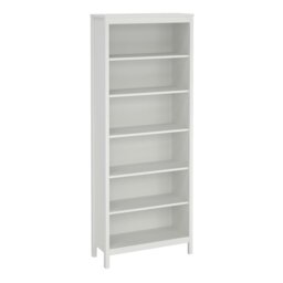 Rackhams Barcelona Bookcase in White - White - Wood - 1 - thumbnail 1