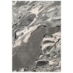 Rackhams Parma Modern Shimmer Rug - Grey - 80cm x 150cm (2.6ft x 5ft) - thumbnail 3