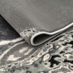 Rackhams Parma Modern Shimmer Rug - Grey - 80cm x 150cm (2.6ft x 5ft) - thumbnail 2