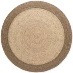Rackhams Jutta Natural Round Jute Brown Rug - Ø 240 cm - thumbnail 1