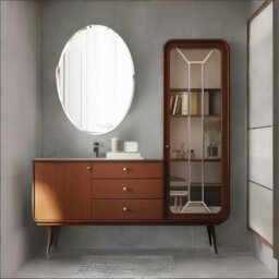 Rackhams Wall Mounted  Frameless Oval Vanity Mirror - thumbnail 5