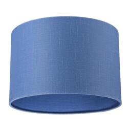 Rackhams Designer English Manor Blue Textured Linen Fabric Circular Lamp Shade - thumbnail 4