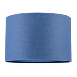 Rackhams Designer English Manor Blue Textured Linen Fabric Circular Lamp Shade - thumbnail 1