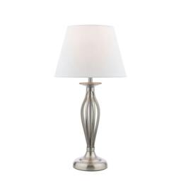 Rackhams Miranda Satin Chrome Table Lamp - thumbnail 3