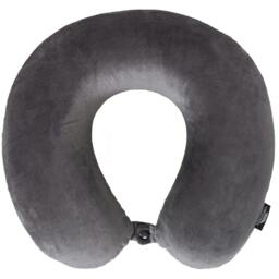 Rackhams Memow Memory Foam Travel Neck Pillow - Grey - Grey - One Size - 100% Polyester