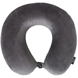 Rackhams Memow Memory Foam Travel Neck Pillow - Grey - Grey - One Size - 100% Polyester - thumbnail 2