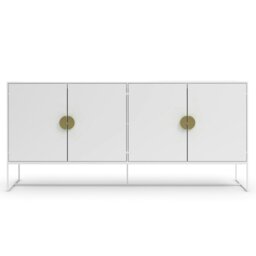 Rackhams Asia Sideboard 4 Doors in Anthracite - Grey - thumbnail 4