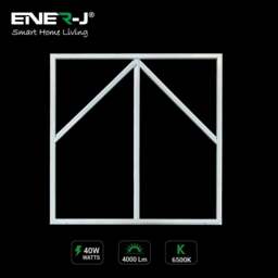 Rackhams 60x60cm LED Frame Panel Light with Blue Arrow Design - 40W, Cool White - Single Pack - 6500K - thumbnail 3
