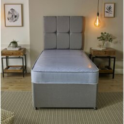 Rackhams Waterproof Mattress - Durable & Easy-Clean PVC Coating - Blue - 1 - 3ft Single Mattress (90cm x 190cm) - thumbnail 5