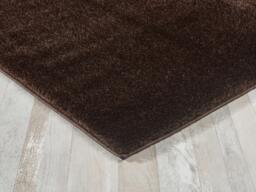 Rackhams Polyester Shaggy Rug - Brown - 80cm x 150cm (2.6ft x 5ft) - thumbnail 3