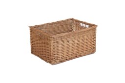 Rackhams Double Steamed Wicker Storage Basket - Small