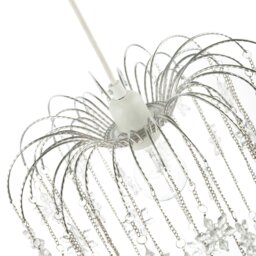 Rackhams Modern Waterfall Pendant Light Shade with Star Shaped Acrylic Icicles - thumbnail 3