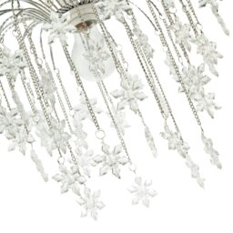 Rackhams Modern Waterfall Pendant Light Shade with Star Shaped Acrylic Icicles - thumbnail 4