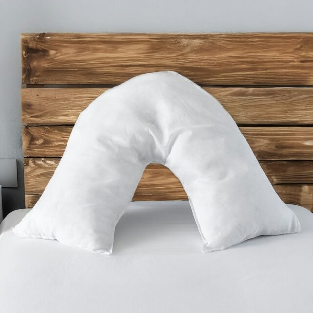 Rackhams Microfibre Soft Touch V Shape Plain Dyed Pillowcase - White - image 1