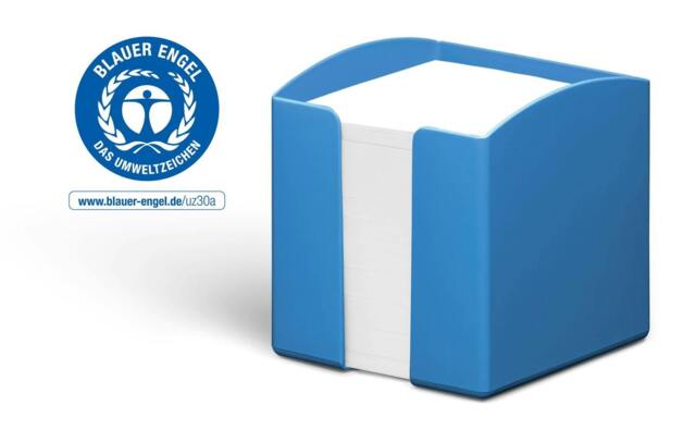 Rackhams ECO 800 Sheet Note Box Memo Pad - Blue Angel Certified - 6 Pack - Blue - image 1