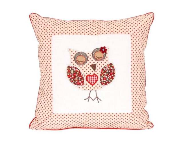Rackhams Cute Owl Closed Eye Cushion - 43cm x 43cm - Owl