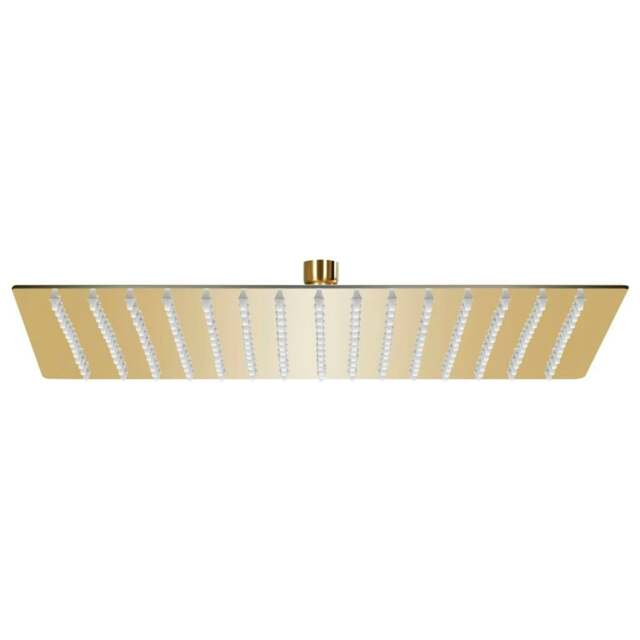 Rackhams Rain Shower Head Stainless Steel 40x40 cm Square Gold