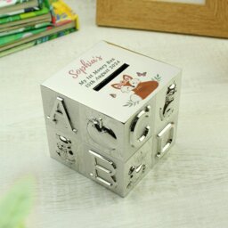 Rackhams Personalised Woodland Fox ABC Money Box - thumbnail 2
